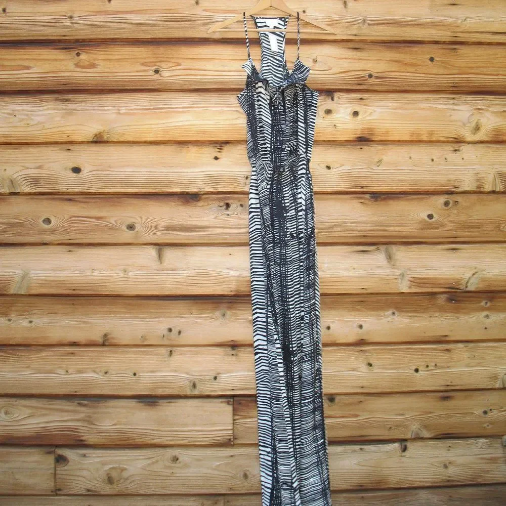 NWT Parker New York Coop Silk Print Maxi Dress